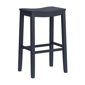 HH2 Home Fiddler Navy Backless Bar Height Stool with Saddle Seat - image 2
