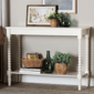 Baxton Studio Bayard Console Table with Bobbin Legs - image 6