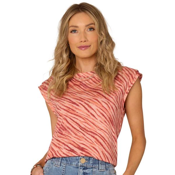Haut à Manches Courtes Orange Avec Studs Dorés - Taille 2X Plus - Occasion En Bon état - Polyester/Rayon