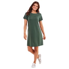 Plus Size Architect&#40;R&#41; Short Sleeve Solid A-Line Dress