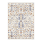 HomeRoots Brown Blue & Beige Floral Medallion Washable Area Rug - image 1
