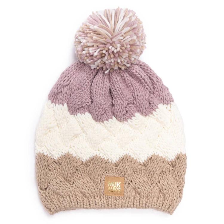 Womens MUK LUKS(R) Colorblock Beanie Hat