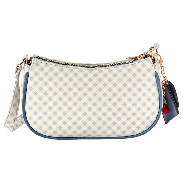 DS Fashion Blue Gingham Shoulder Bag