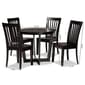 Baxton Studio Sasa Dark Brown Wood 5pc. Dining Set - image 9