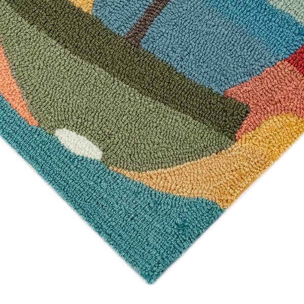Liora Manne Frontporch Parasol &amp; Pup Indoor/Outdoor Accent Rug