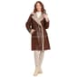 Womens Frye Double Breasted Faux Shearling Coat - image 1