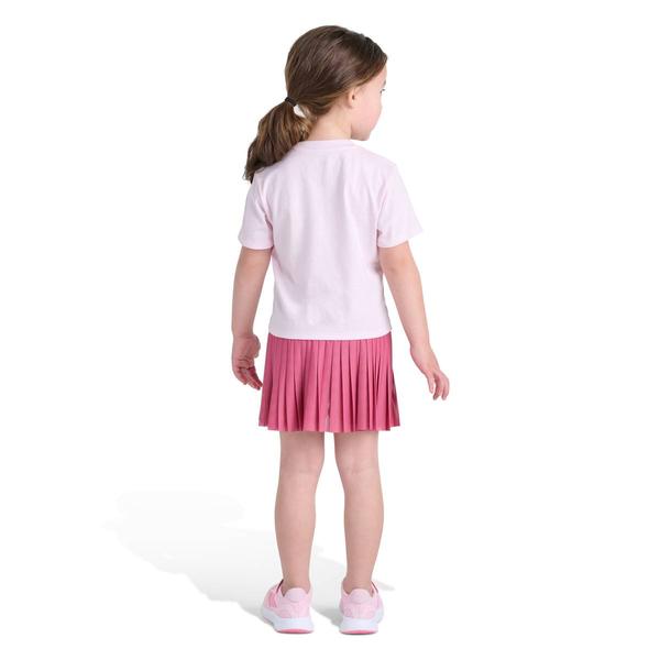 Girls (4-6x) adidas® Floral Logo Tee w/ Pleated Mesh Skort Set