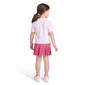 Girls (4-6x) adidas® Floral Logo Tee w/ Pleated Mesh Skort Set - image 3
