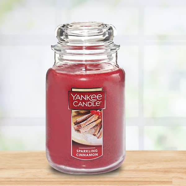 Yankee Candle&#174; 22oz. Sparkling Cinnamon Jar Candle