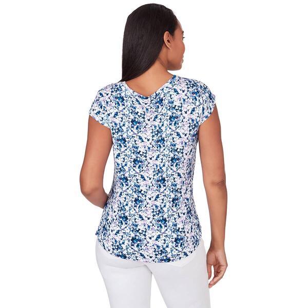 Womens Emaline Delphi Curling Floral Tee