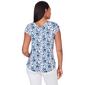 Womens Emaline Delphi Curling Floral Tee - image 2