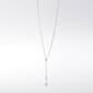 Rosa Rhinestones Long Pear Drop Y-Necklace - image 1