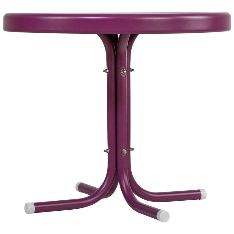 Northlight Seasonal 22in. Retro Tulip Side Table - Purple