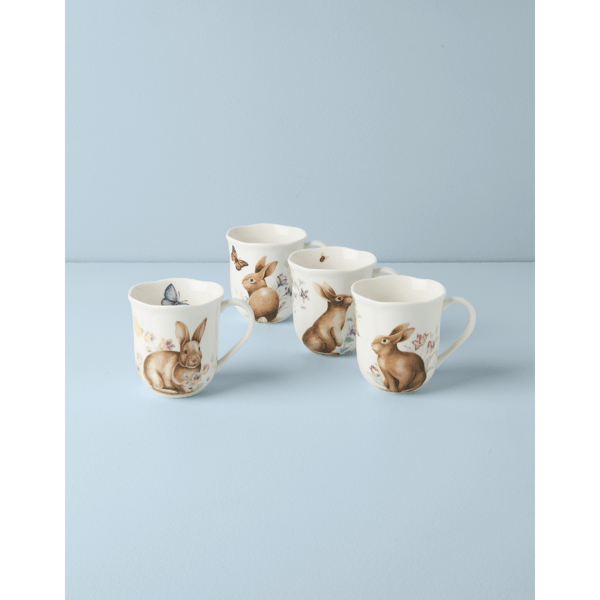 Lenox® Butterfly Meadow® Bunny Mugs - Set of 4