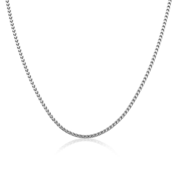 Mens Lynx Stainless Steel Franco Chain Necklace - image 