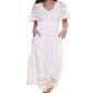 Womens Rabbit Rabbit Rabbit Capelet Overlay Burnout Midi Dress - image 3