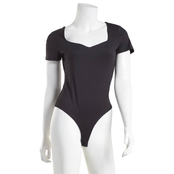 Juniors No Comment Sweetheart Seamless Contour Bodysuit - image 