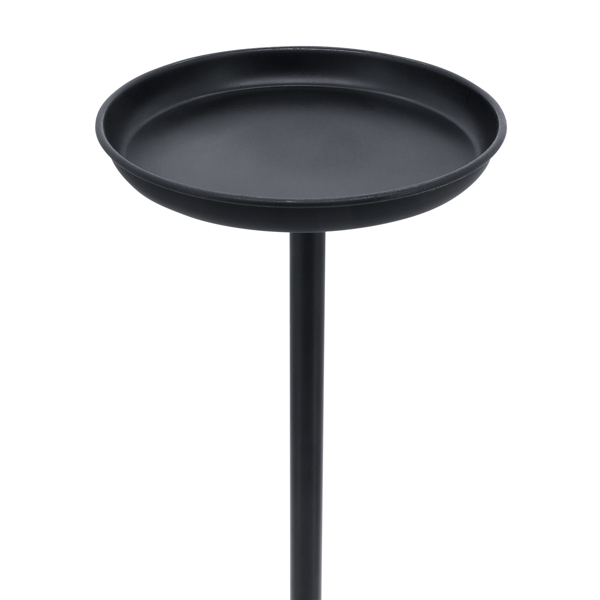 Sagebrook Home 25in. Modern Black Accent Table with Tray Top