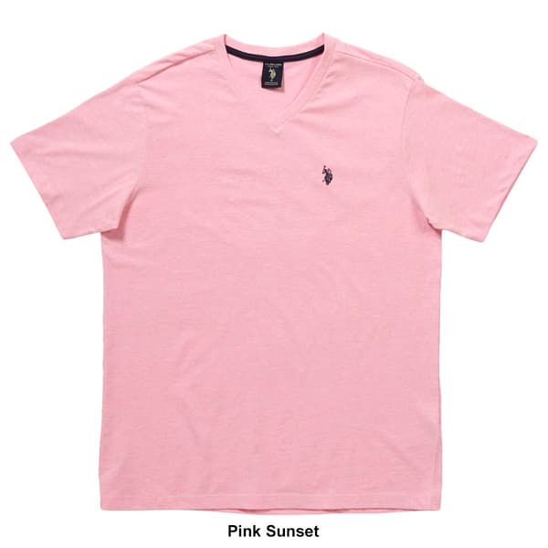 Mens U.S. Polo Assn.&#174; V-Neck Solid Tee