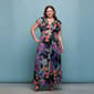 Plus Size 24/7 Comfort Apparel Black Paisley Sleeve Maxi Dress - image 5