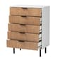 Baxton Studio Karima Two-Tone Wood 5-Drawer Storage Cabinet - image 3