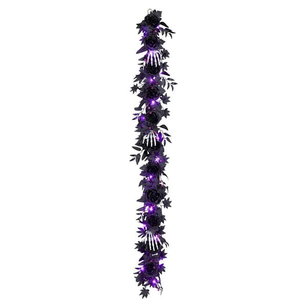 National Tree 6ft. Artificial Bad to the Bone Halloween Garland