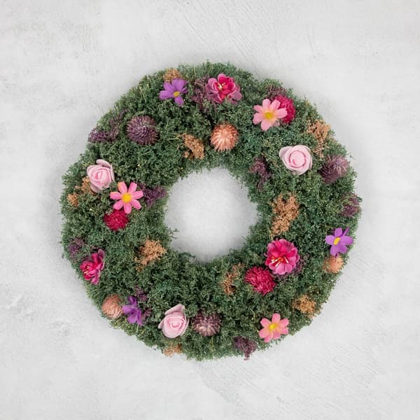 Northlight Seasonal Thistle Mixed Floral Spring Wreath