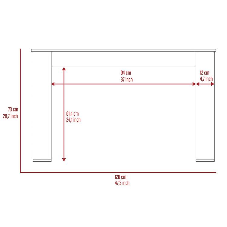 FM FURNITURE Aurora Smokey Oak Computer Desk