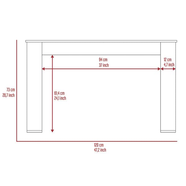 FM FURNITURE Aurora Smokey Oak Computer Desk