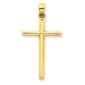 Unisex Gold Classics&#40;tm&#41; 14kt. Yellow Gold Polished Hollow Cross - image 1