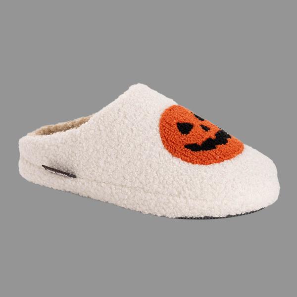 Womens MUK LUKS(R) Halloween Punch Needle Clog Slippers-Ivory Jack - image 