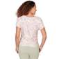Plus Size Hearts of Palm Bloom Service Keyhole Tie Front Blouse - image 2