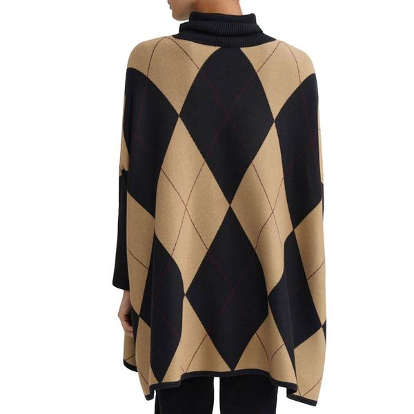 Petite Jones New York Long Sleeve Argyle Turtleneck Sweater
