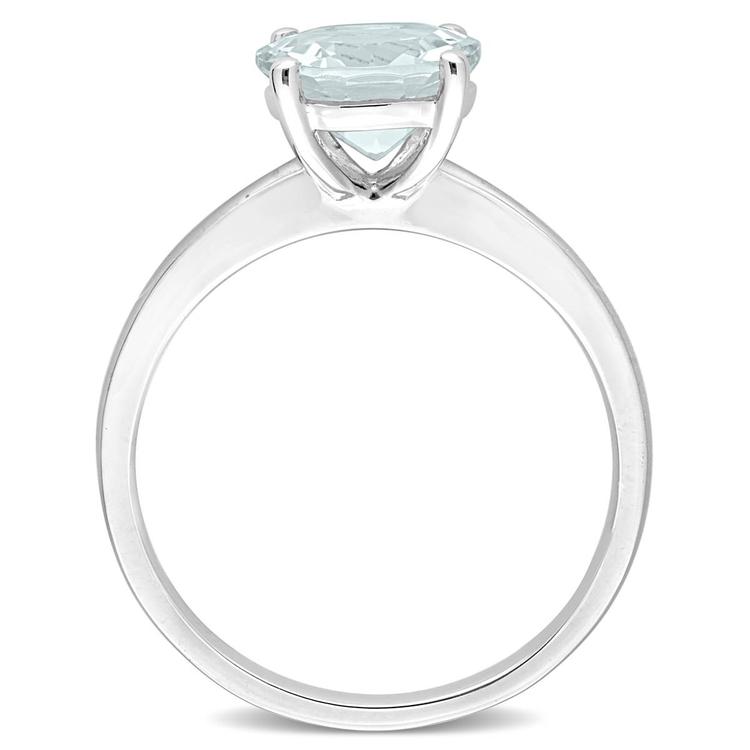 Gemstone Classics™ 10kt. White Gold Aquamarine Solitaire Ring