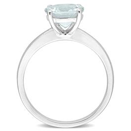 Gemstone Classics&#8482; 10kt. White Gold Aquamarine Solitaire Ring