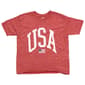 Boys (4-7) USA Flag Short Sleeve Tee  Red - image 1
