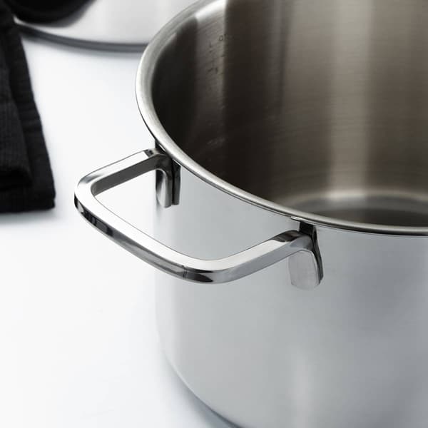 BergHOFF Helix Stainless Steel 10in. Stockpot w/ Glass Lid