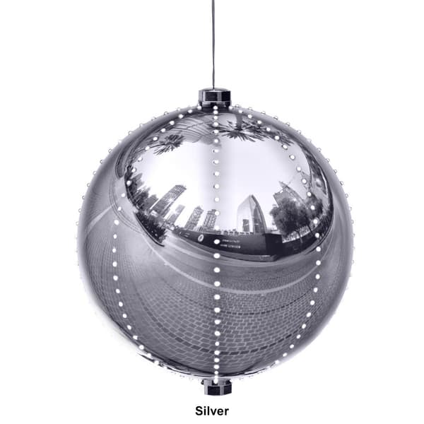 Alpine LED Large Round Hanging Christmas Ornament