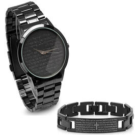 Mens Steeltime Bracelet & Watch Set - B80-011-W-613-150-B