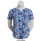 Plus Size Hasting & Smith Short Sleeve Floral Henley Tee - image 3