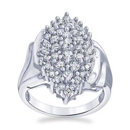 Nova Star(R) Sterling Silver 1ctw. Lab Grown Diamond Statement Ring