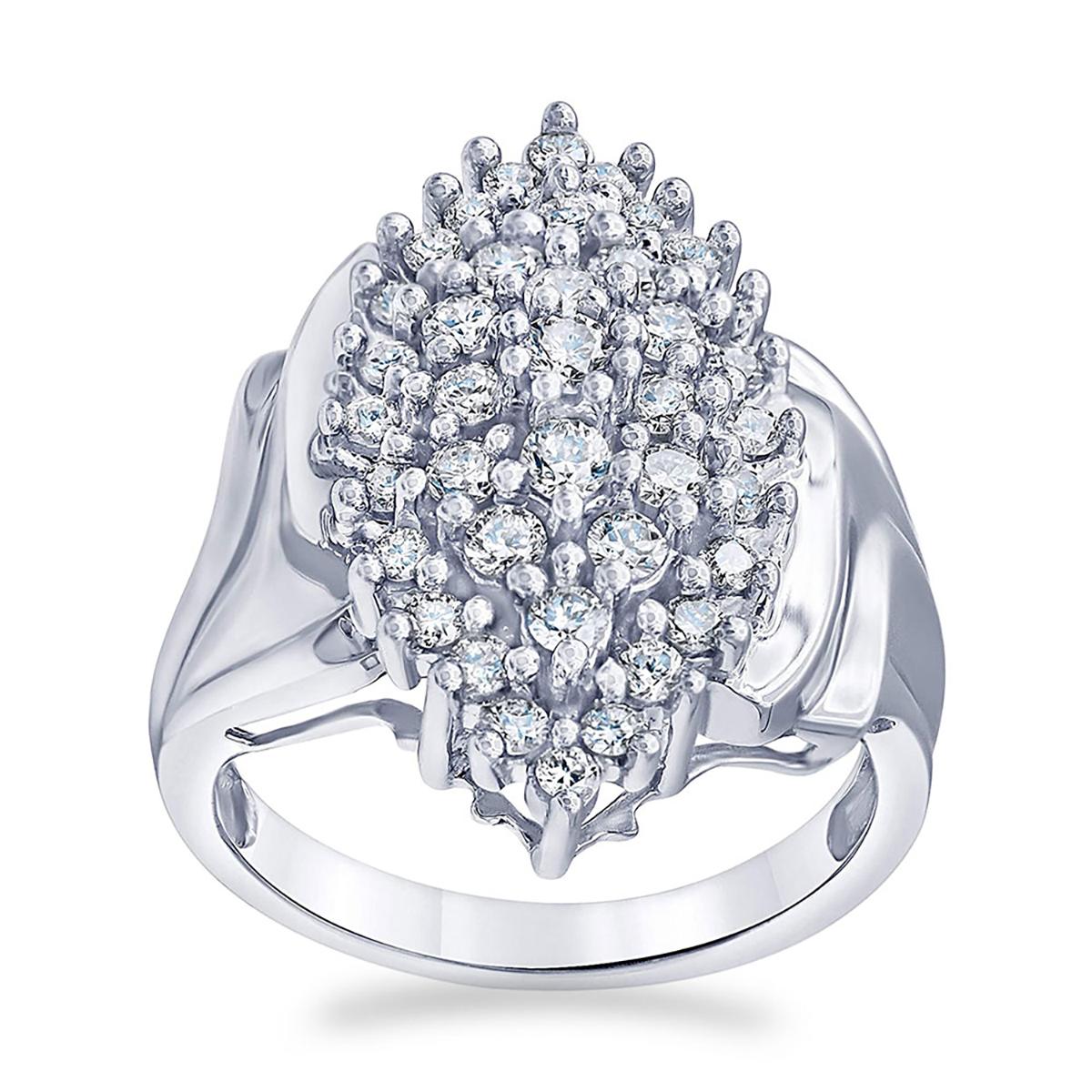 Nova Star(R) Sterling Silver 1ctw. Lab Grown Diamond Statement Ring