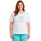 Plus Size HUE(R) Short Sleeve Cocktails Country Club Pajama Tee - image 1