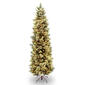 National Tree 7ft. Clear Light Slim Carolina Pine Tree - image 1