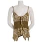 Juniors Derek Heart Mix Print Crochet Hanky Hem Camisole - Olive - image 1