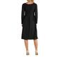 Womens 24/7 Comfort Apparel Fit and Flare Maternity Midi Dress - image 3