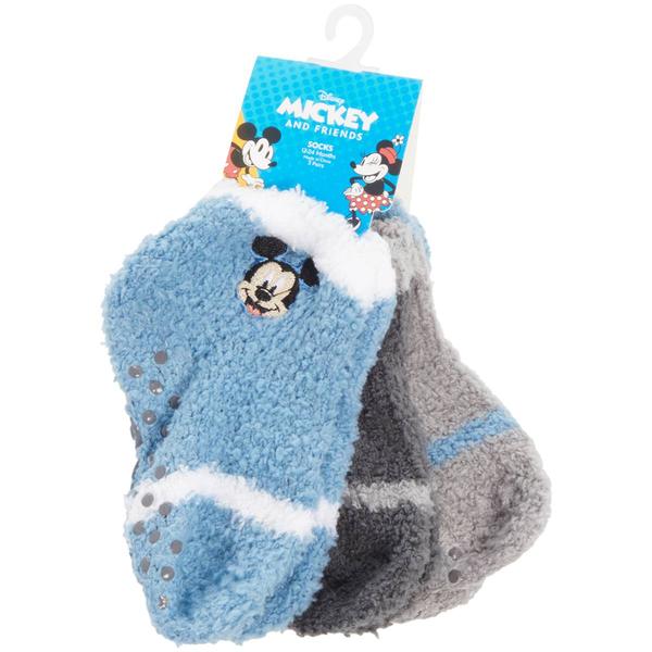 Baby Boy (12-24M) Disney Mickey & Donald 3pk. Gripper Socks - image 