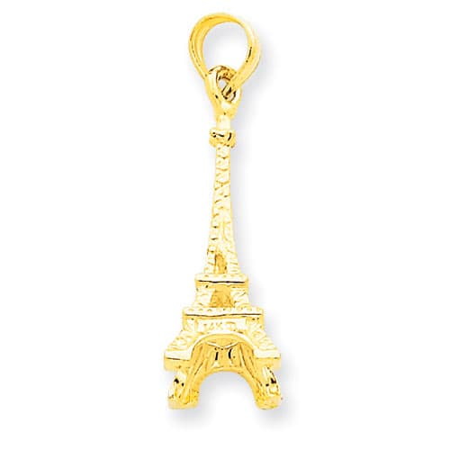 Gold Classics&#40;tm&#41; 14k. 3-D Eiffel Tower Pendant - image 