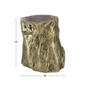9th & Pike® Gold Fiberglass Eclectic Footstool - image 3