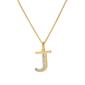 Accents by Gianni Argento Diamond Accent Block Initial J Pendant - image 1